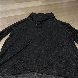 Black Cowl Neck Sweater